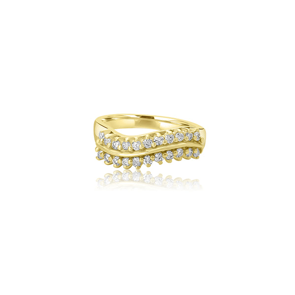 Nneka  Swirl Double Ring