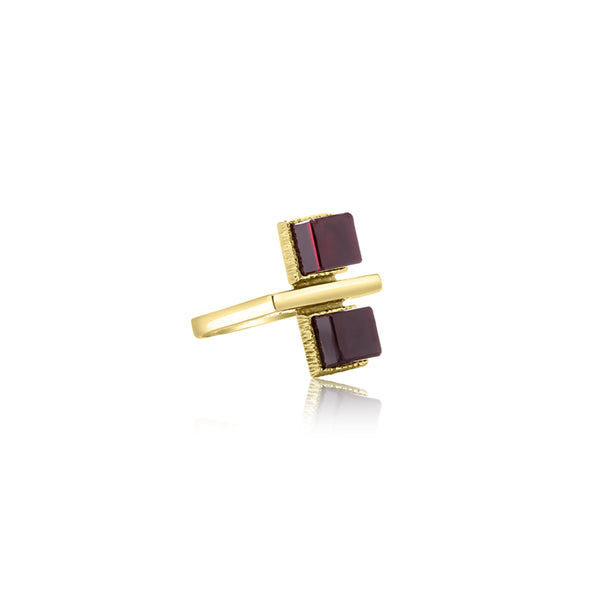Nomusa Double Square Ring