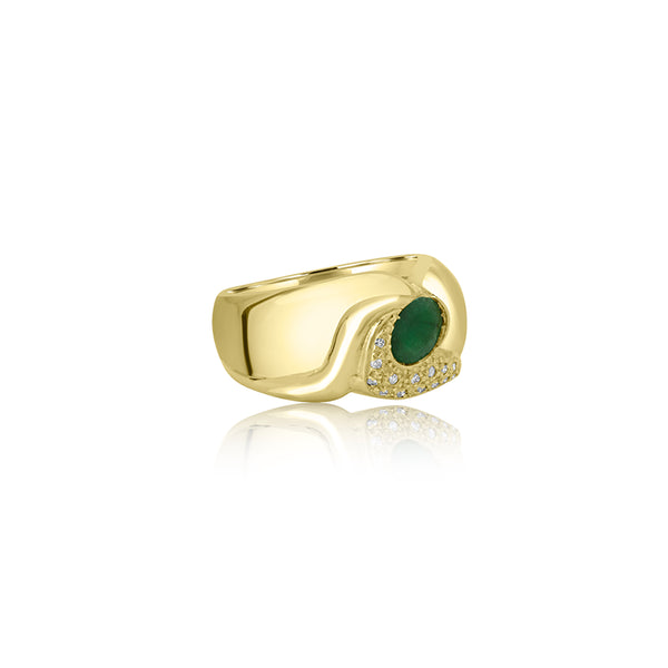 Oseye Oval Emerald Ring