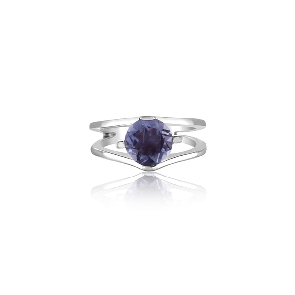 Berdine Amethyst Split Four Ring