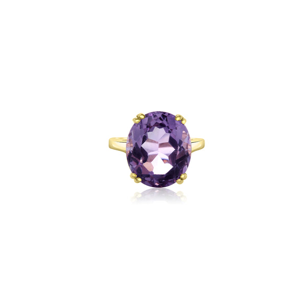 Pazima Large Oval Amethyst Ring