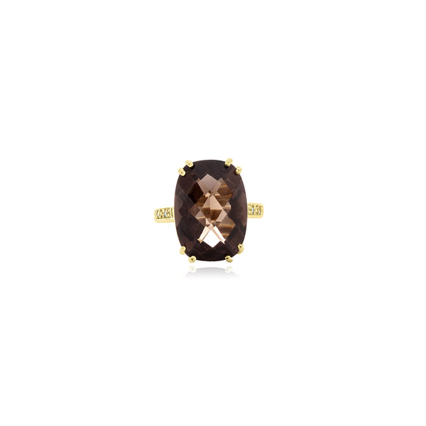 Tabia Smoky Topaz Oval Ring