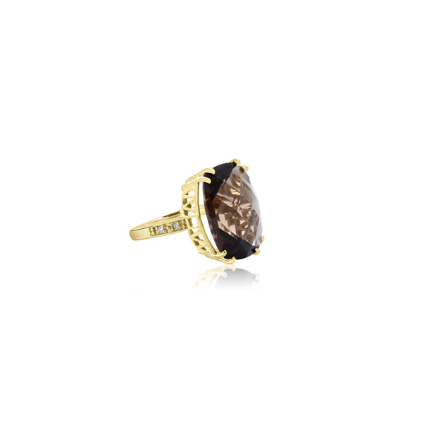 Tabia Smoky Topaz Oval Ring