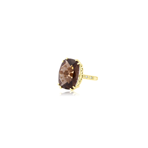 Tabia Smoky Topaz Oval Ring