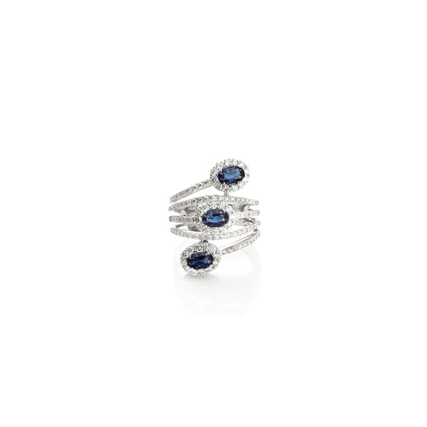 Rihana Blue Sapphire Ring