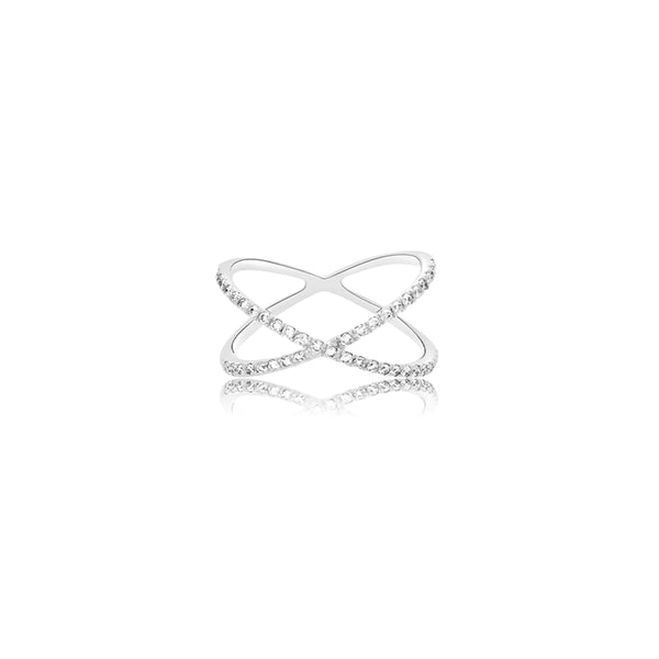 Nitun Criss Cross Diamond Ring