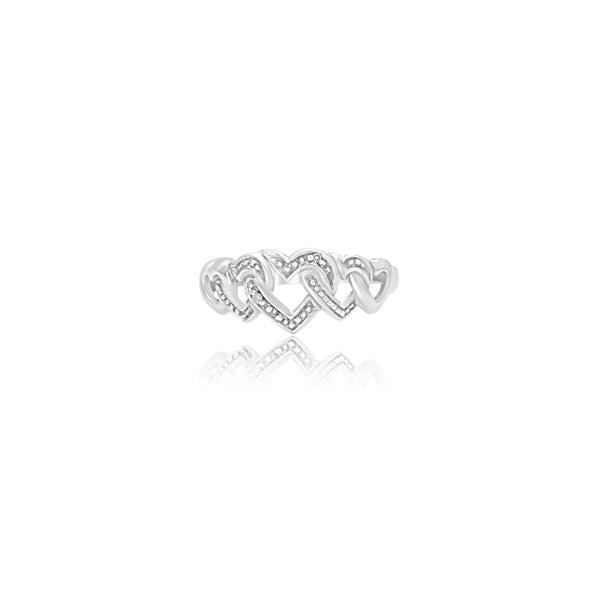 Aleida Five Diamond Heart Ring