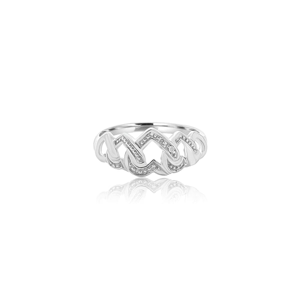 Aleida Five Diamond Heart Ring