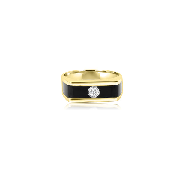 Erhi Black Onyx Diamond Ring