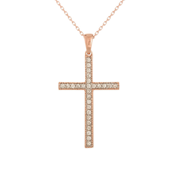 Nahid Cross Diamond Necklace