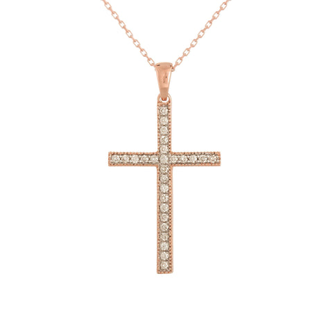 Jcpenney rose sale gold cross necklace